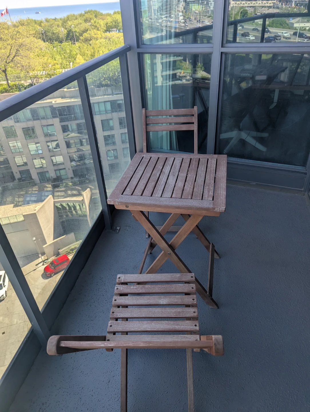 Wooden Bistro Set - Table and Two Chairs - photo 3