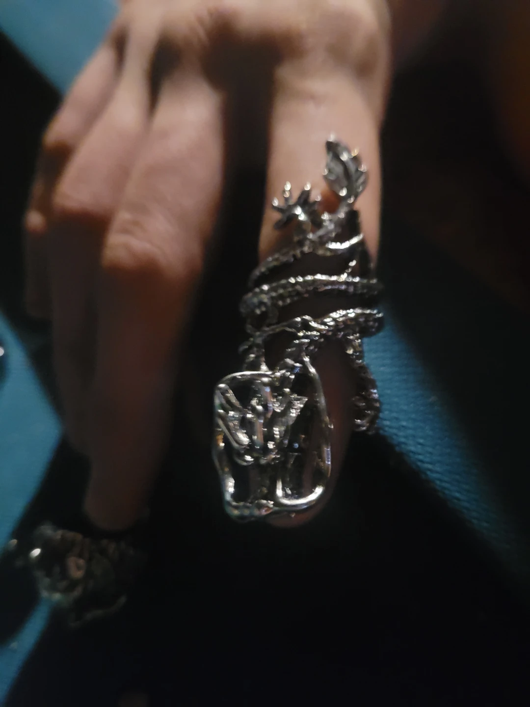 Dragon and skull rings - photo 4