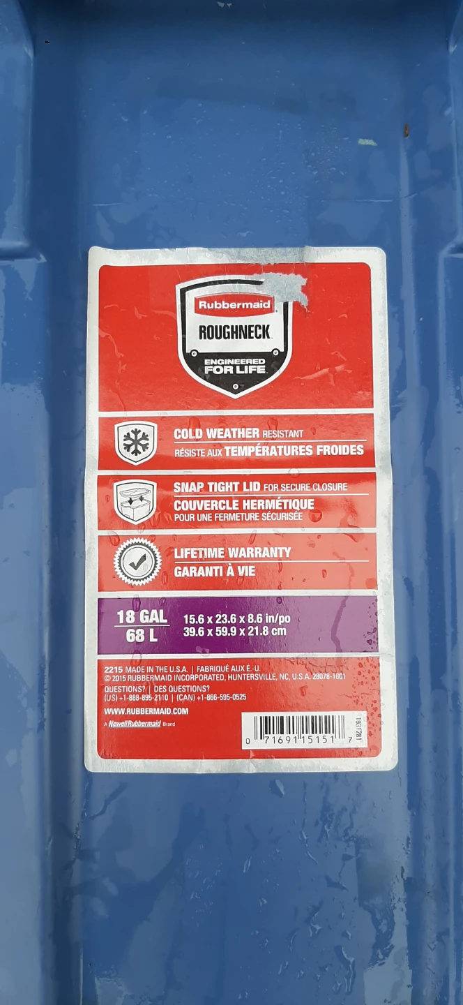 Rubbermaid Roughneck Storage Tote - 18 Gallon / 68 L - photo 2