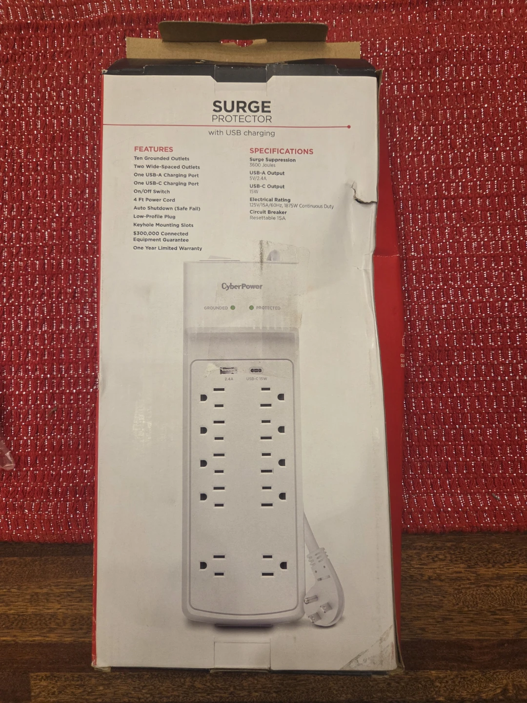 CyberPower Surge Protector with USB Charging - 50% off new - photo 4