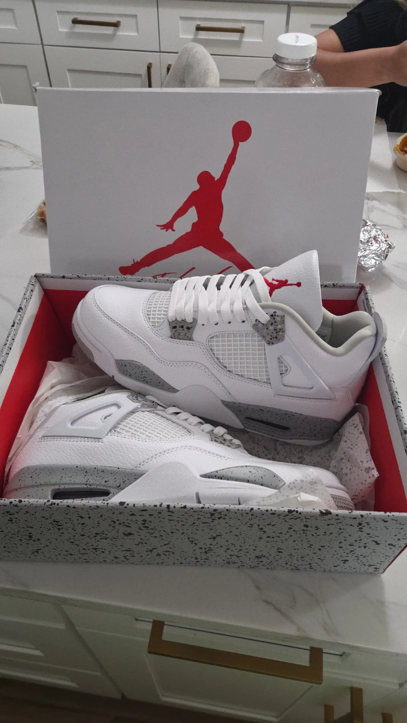 Jordan 4 Retro White Cement Sneakers