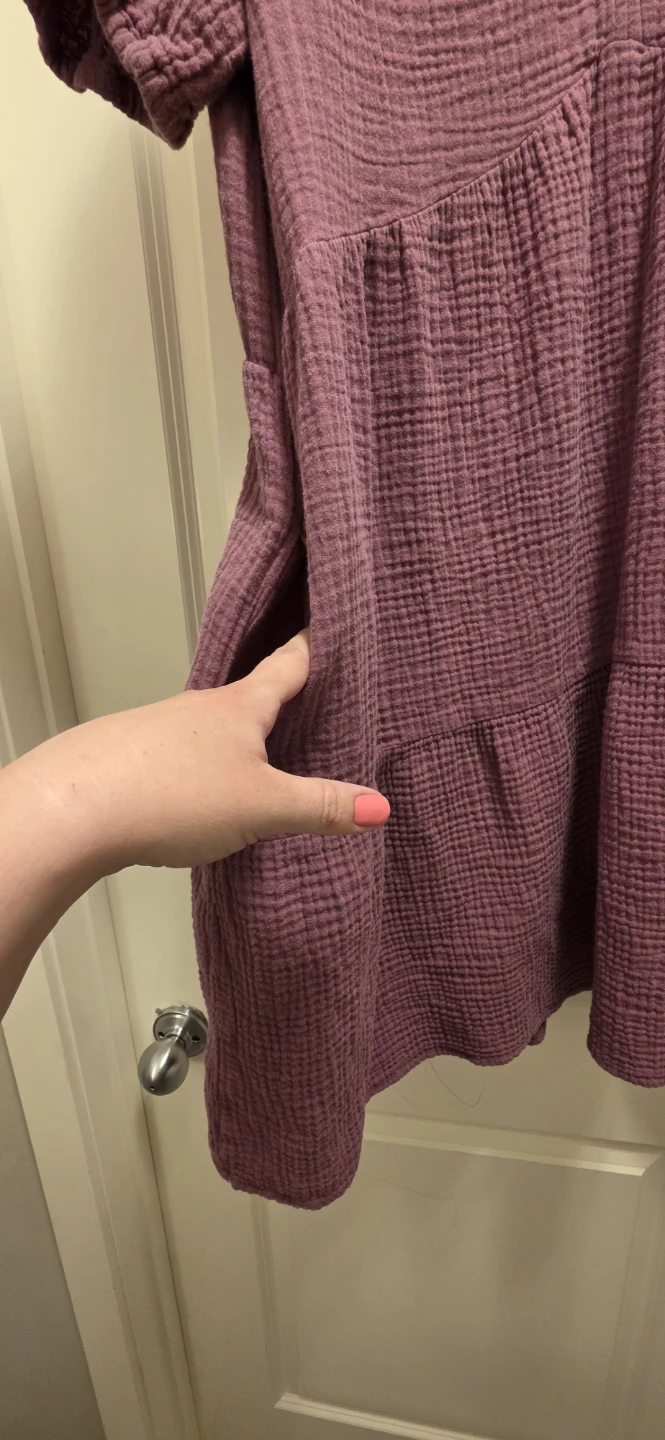 Ricki's Purple Gauze Tiered Dress - XL - photo 2