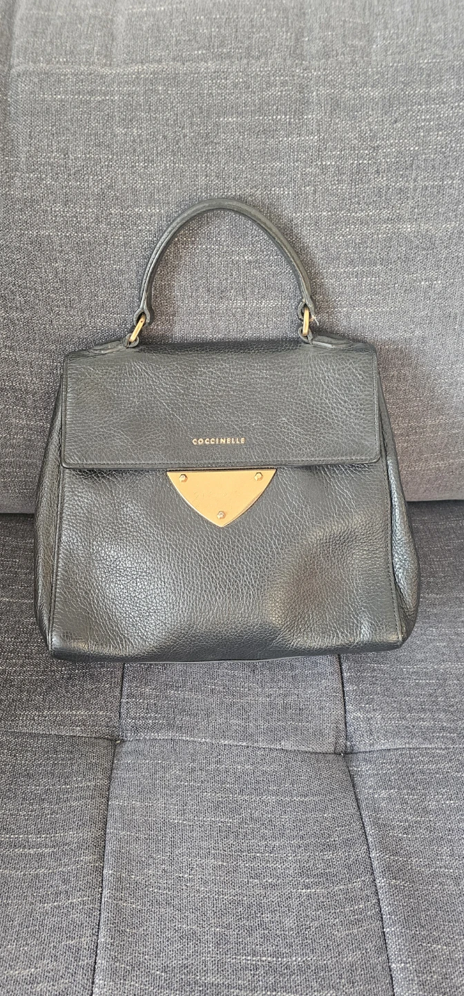 Coccinelle Black genuine Leather Handbag