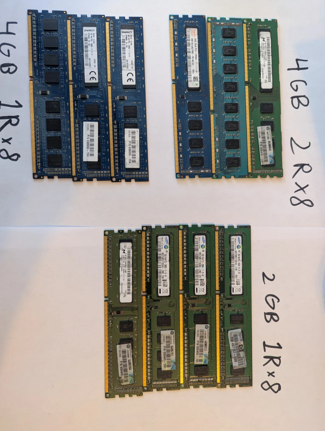 DDR3 1600MHz RAM 4GB, 2GB