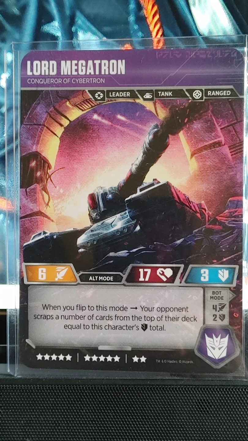 Lord Megatron - Conqueror of Cybertron| TRANSFORMERS TCG - photo 2