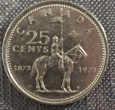 1973 Canada 25 Cents Coin