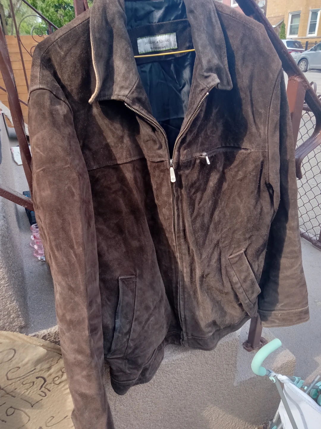 Joseph Abboud Suede Outerwear Jacket