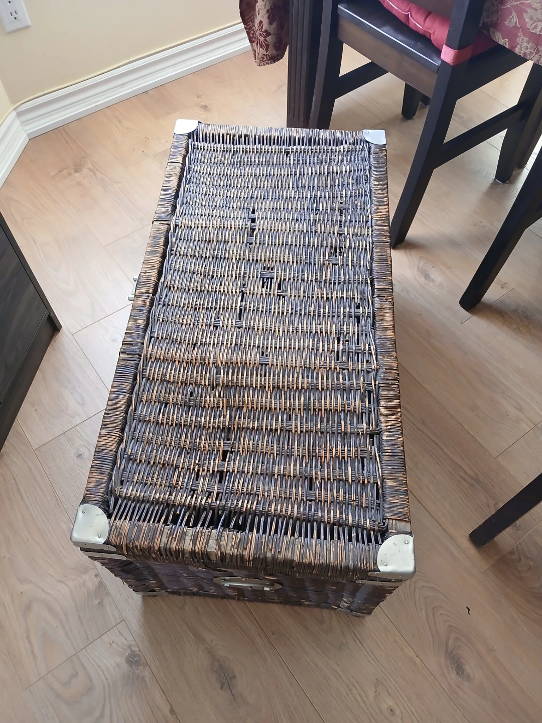 Wicker Storage Trunk Chest