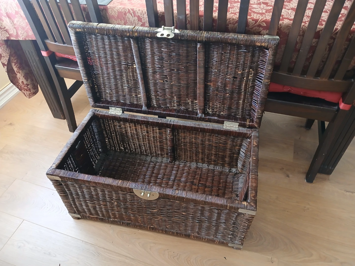 Wicker Storage Trunk Chest - photo 4