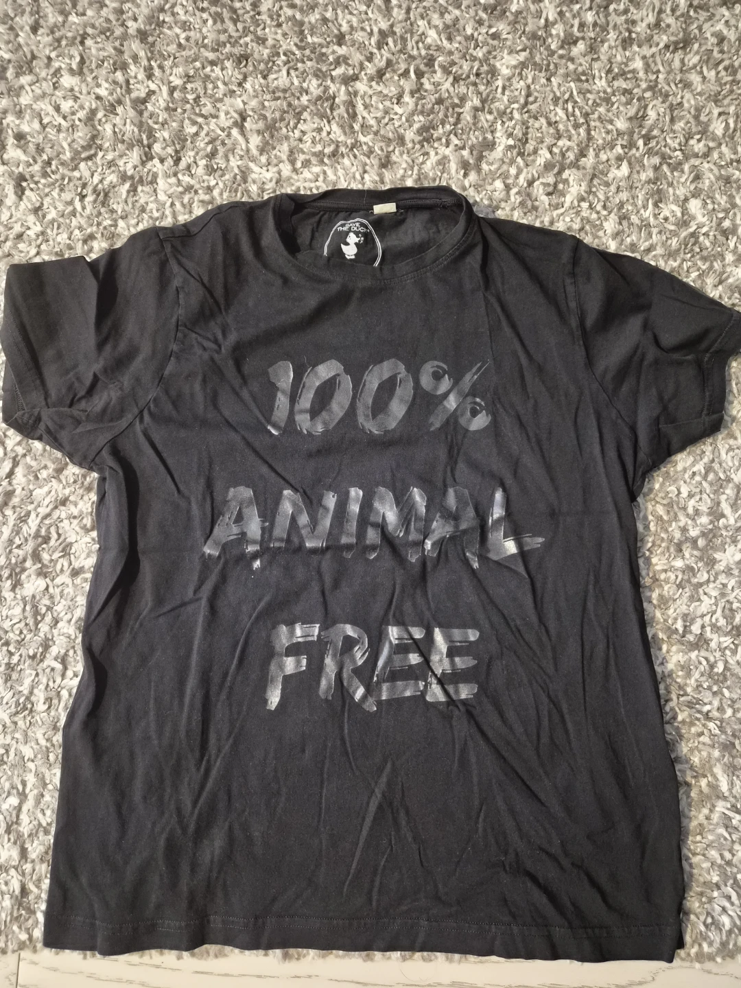 Black 100% Animal Free T-Shirt