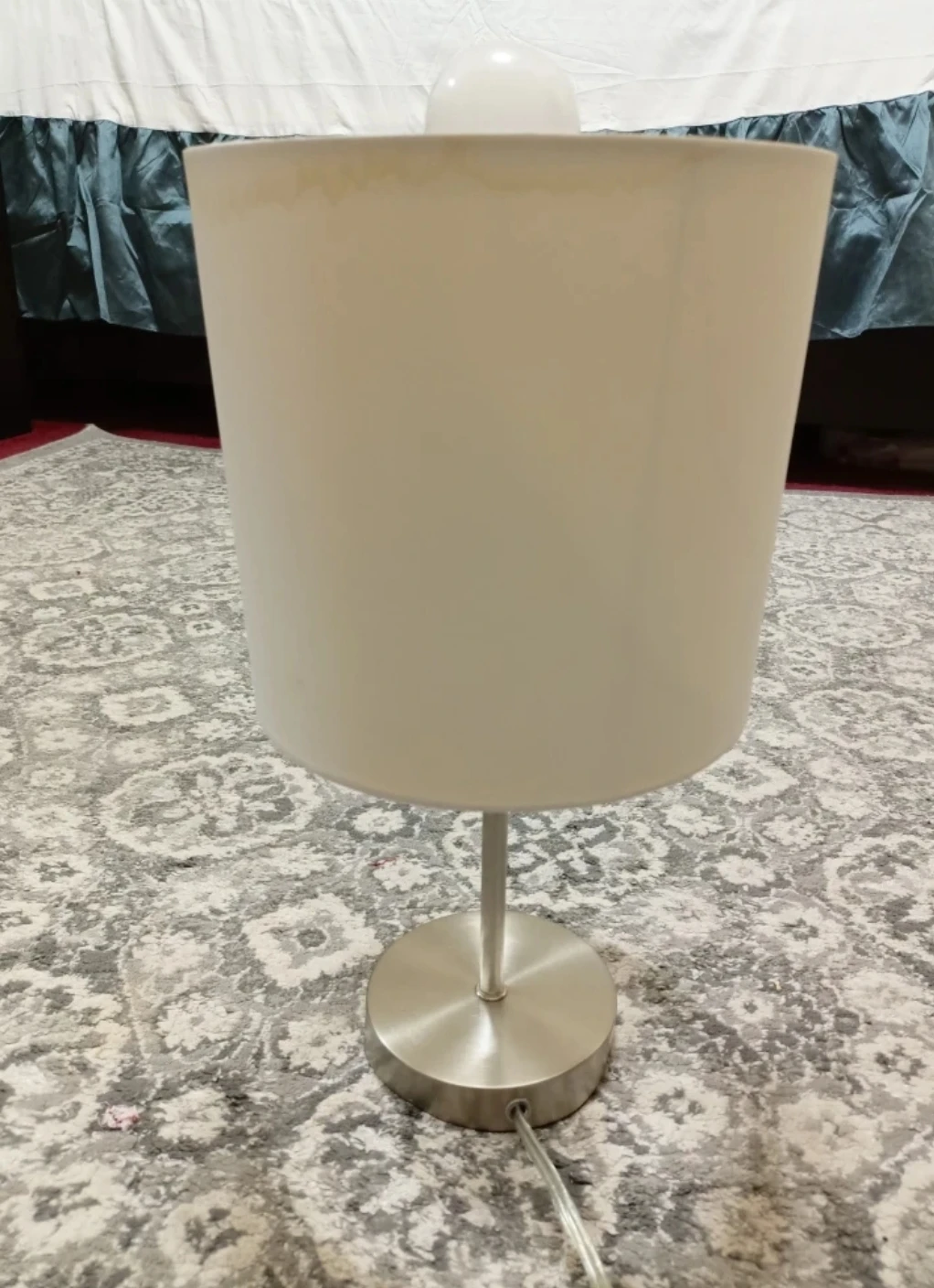 Modern Table Lamp with White Drum Shade