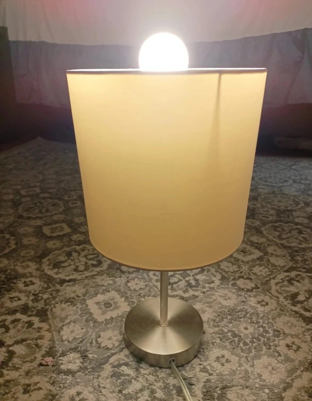 Modern Table Lamp with White Drum Shade - photo 3