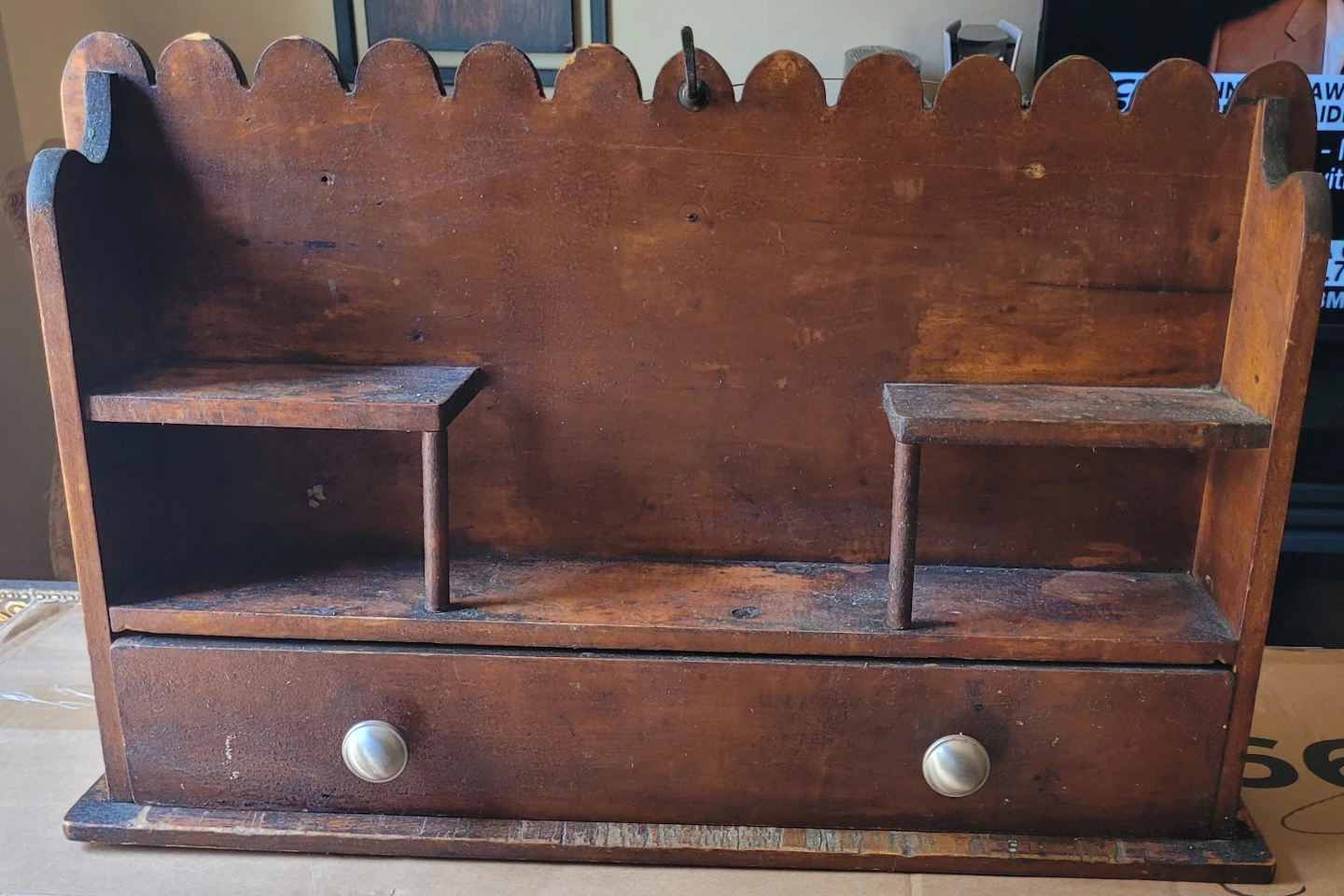 Antique Spice and Herb Rack Shelf.