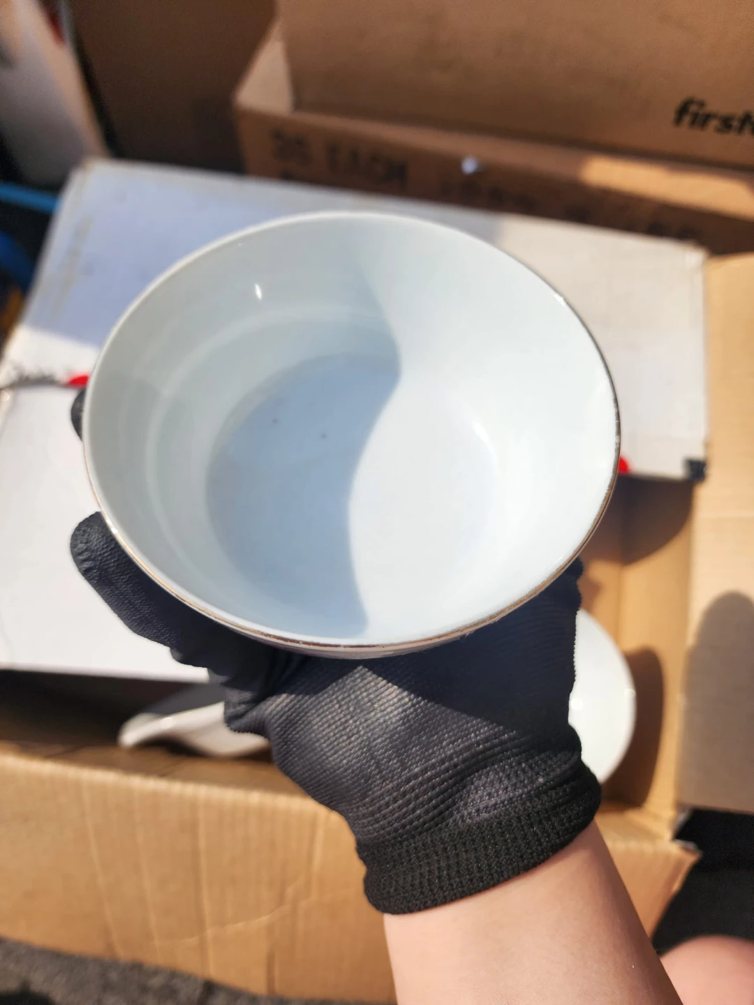 White Ceramic Serving Dish and Mugs - photo 4