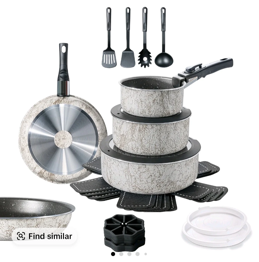 24-Piece Nonstick Cookware Set with Utensils - photo 2