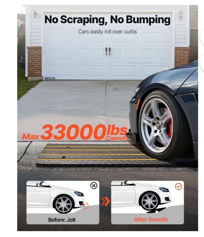 VEVOR Rubber Speed Bump Ramp - photo 2