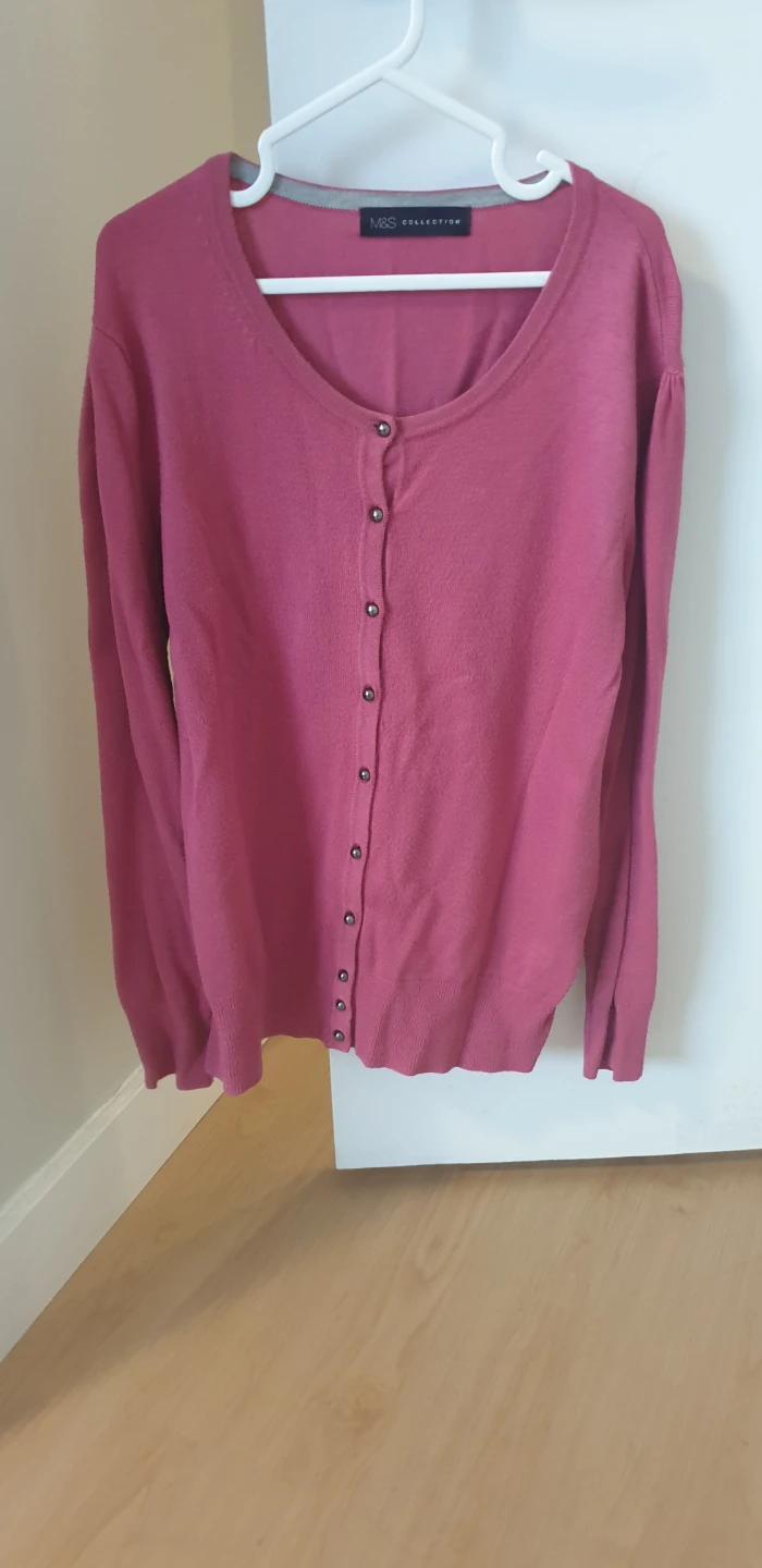 M&S Collection Pink Cardigan UK 12