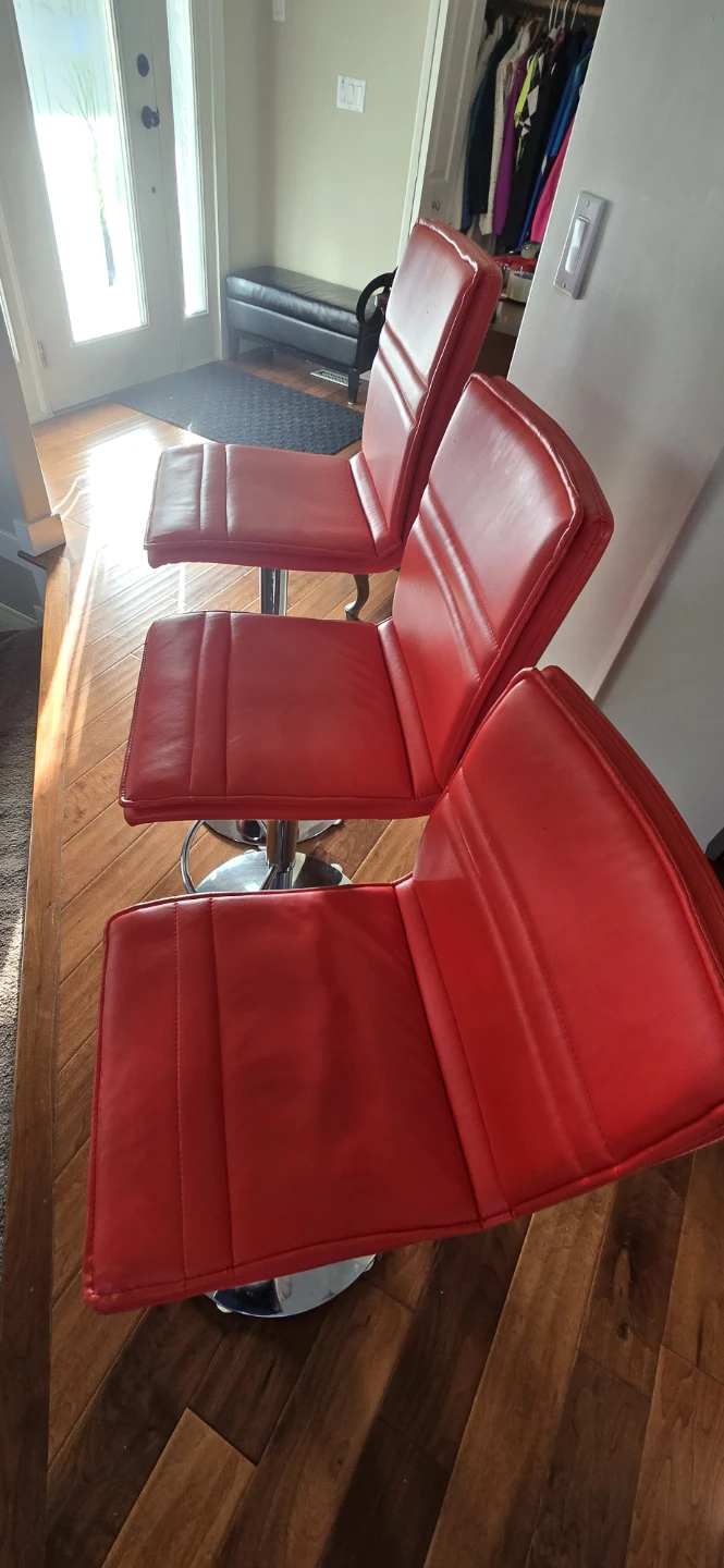 Set of 3 Adjustable Bar Stools