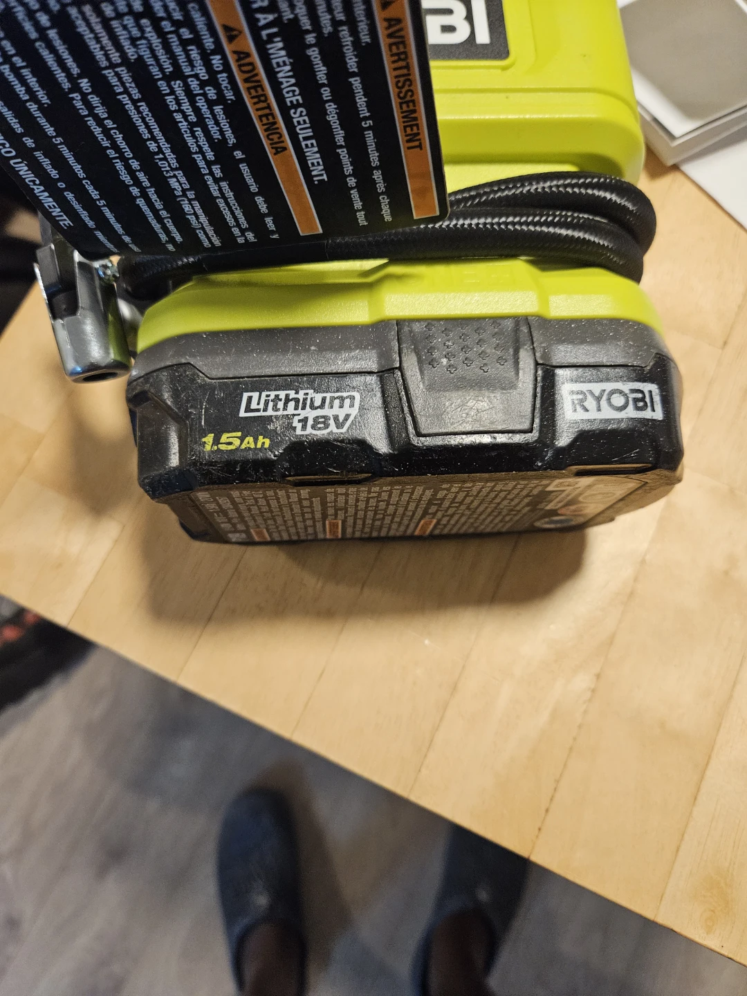 Ryobi ONE+ 18V Lithium-Ion Cordless Power Inflator - photo 3