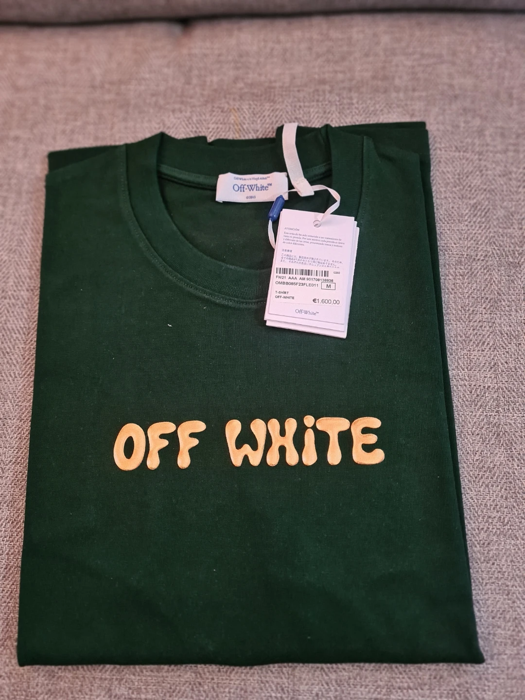 OFF WHITE x Kaws Graphic T-Shirt - Green - photo 2