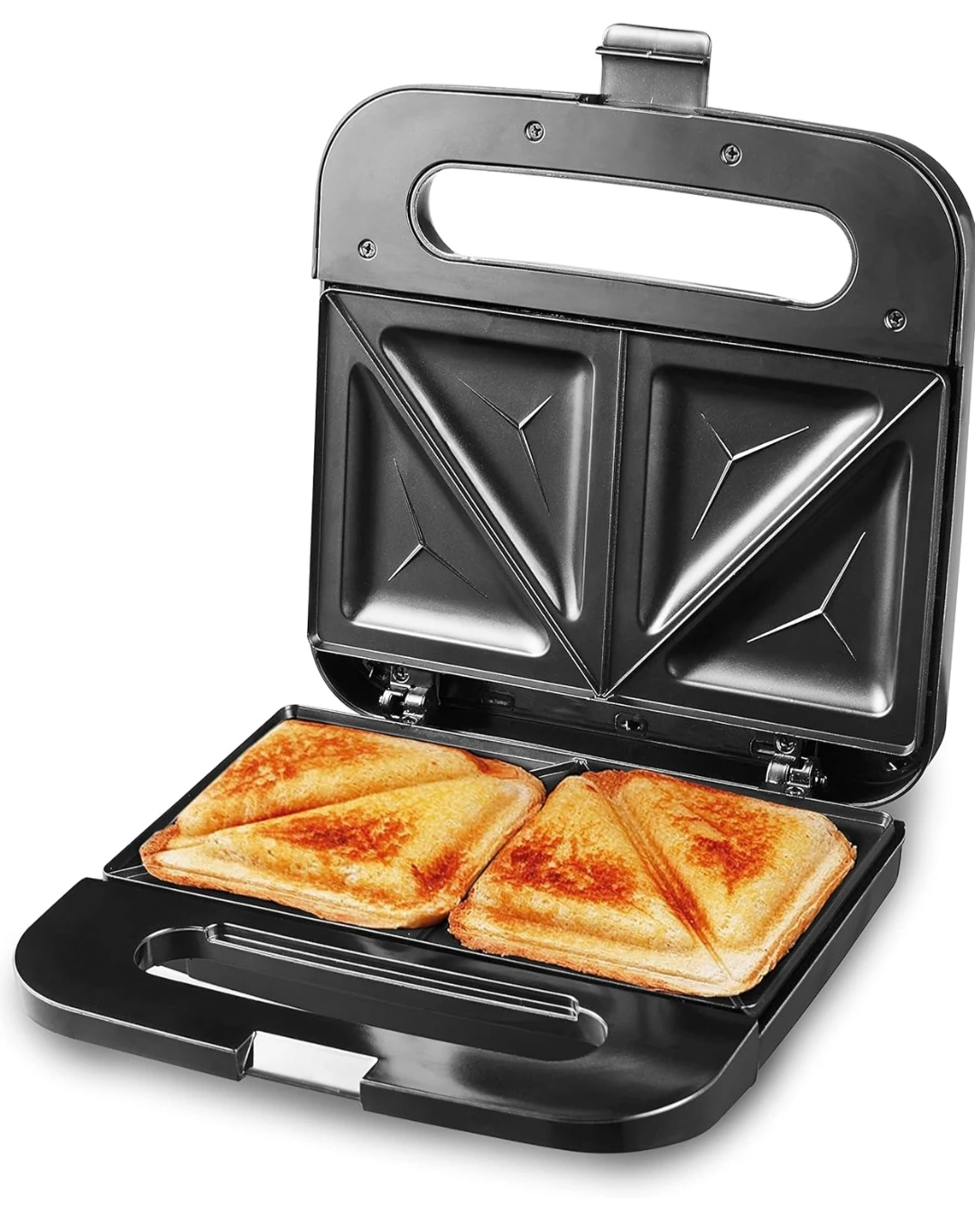 Elite Gourmet 4-slice Sandwich & Panini Maker (Stainless Steel)