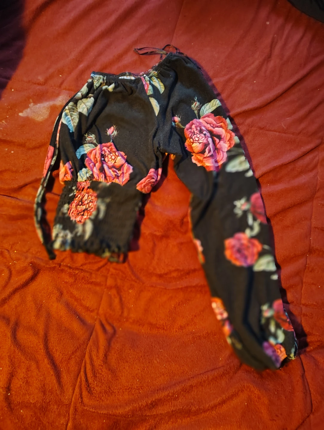 Floral Off-the-Shoulder Blouse - photo 3