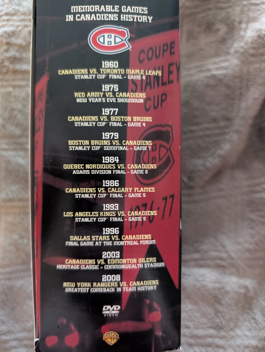 Memorable Games in Canadiens History DVD Box Set - photo 3
