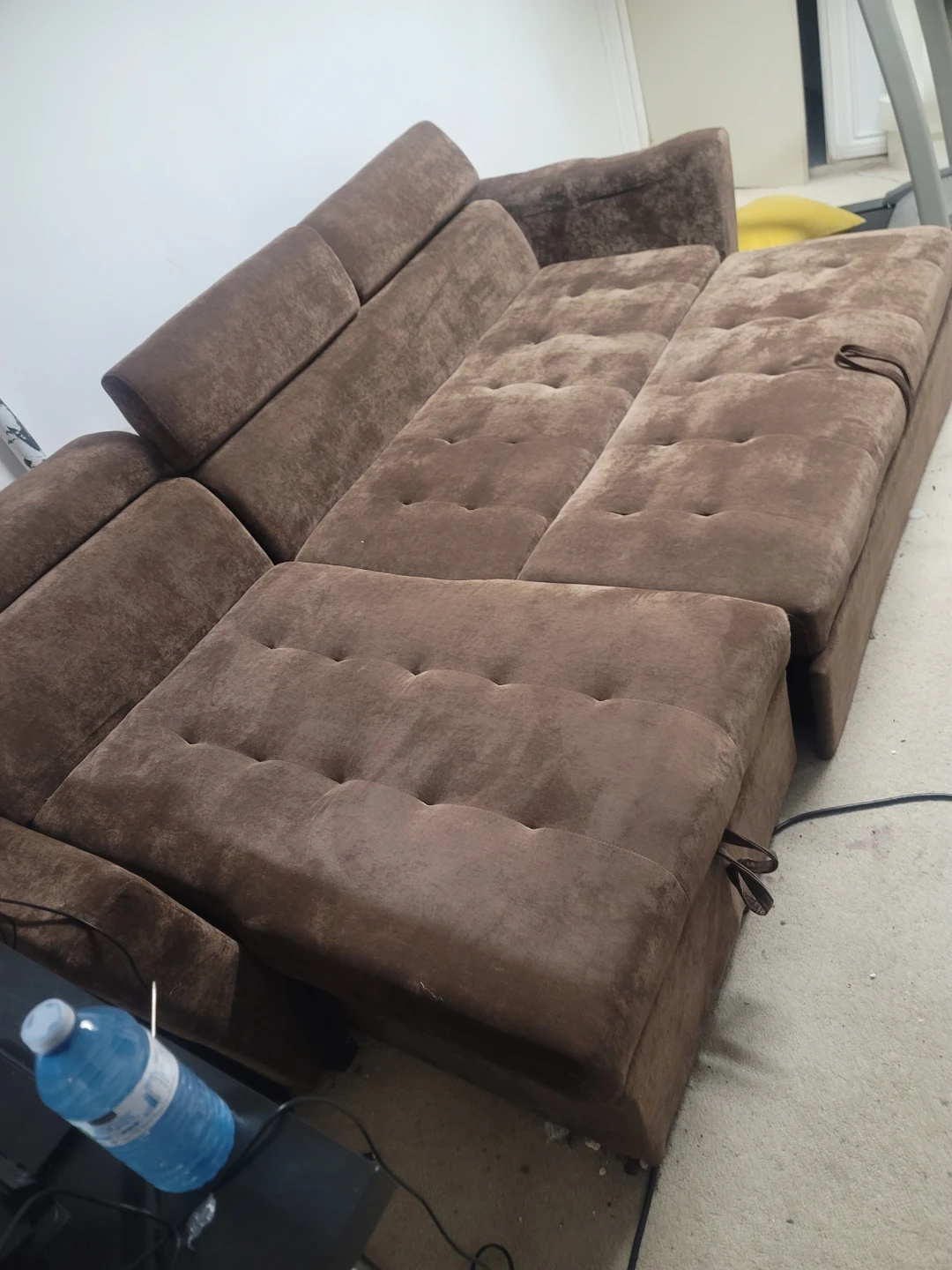 MOVING SALE...Brown Sectional Sofa with Storage - photo 4