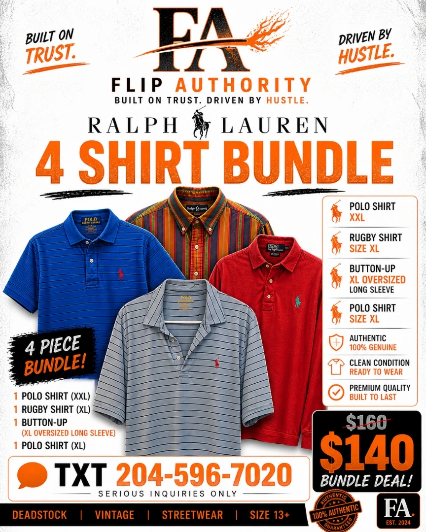 Ralph Lauren 4 Shirt Bundle - XXL, XL