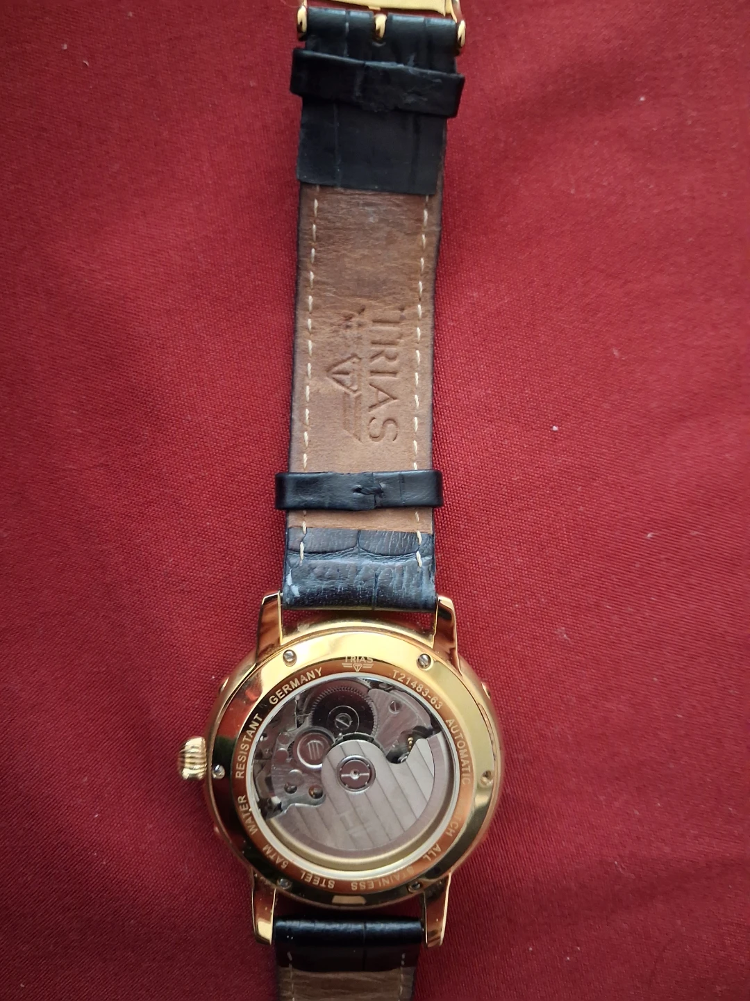Trias Automatic Watch with Leather Strap - photo 5
