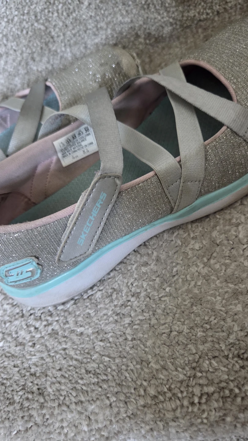 Skechers Girls Glitter Mary Jane Shoes Size 1.5 - photo 2