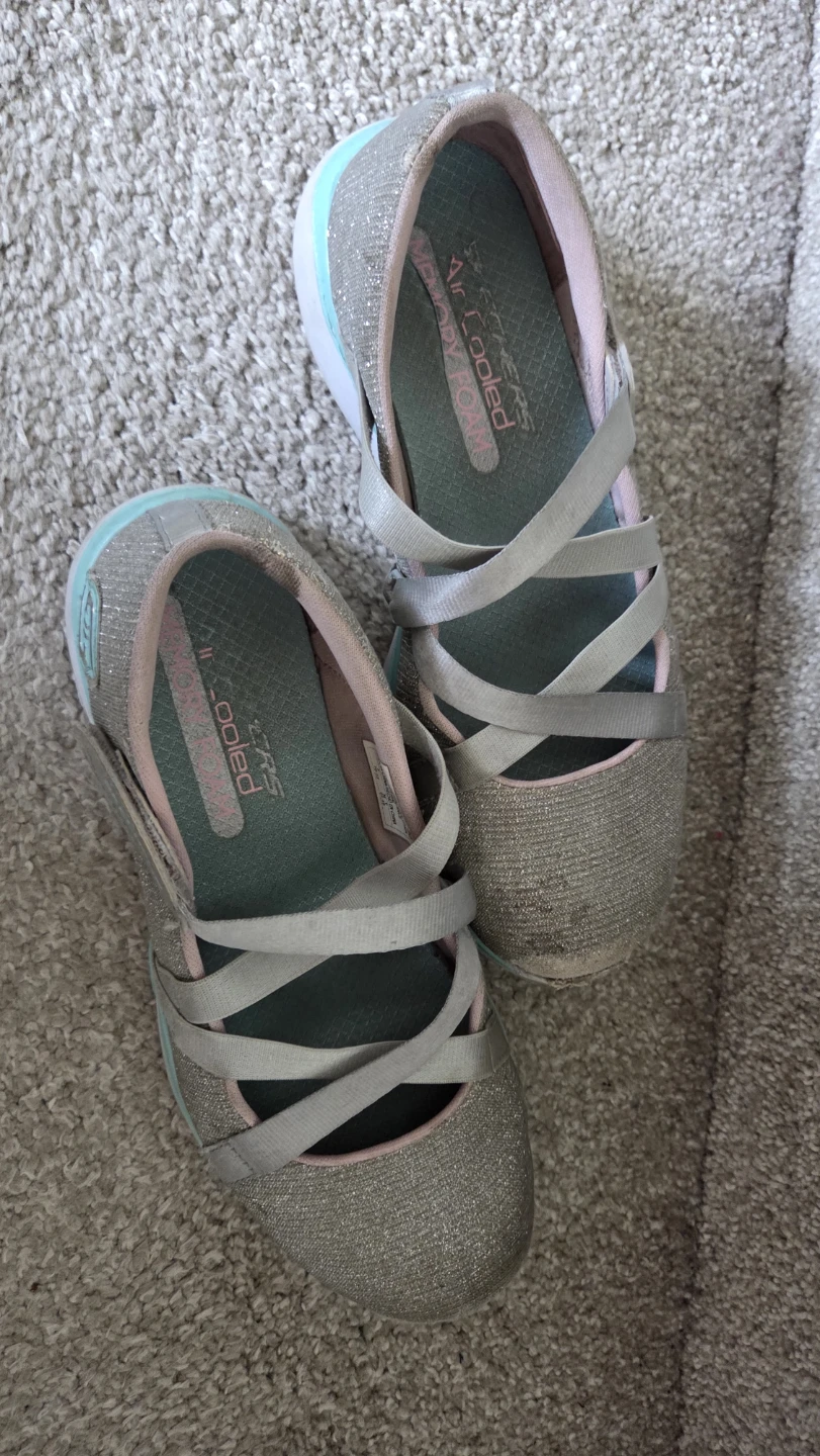Skechers Girls Glitter Mary Jane Shoes Size 1.5 - photo 3