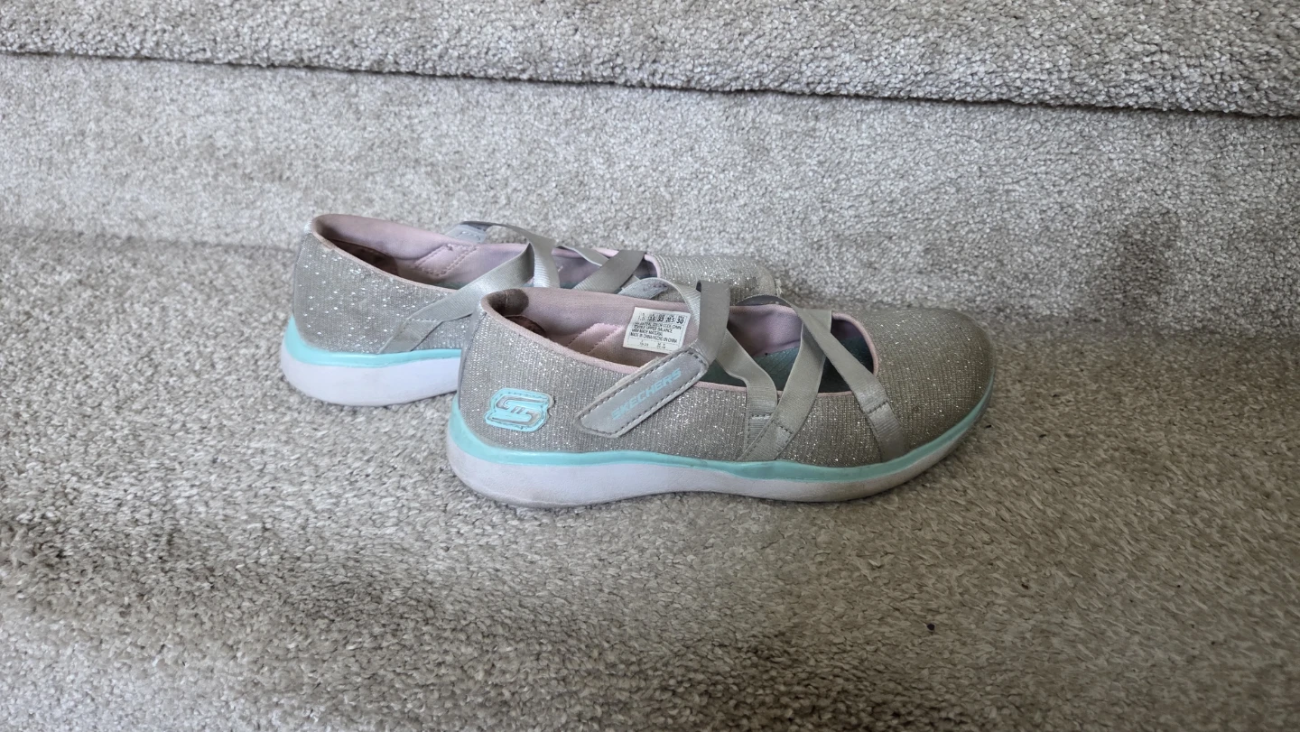 Skechers Girls Glitter Mary Jane Shoes Size 1.5 - photo 4