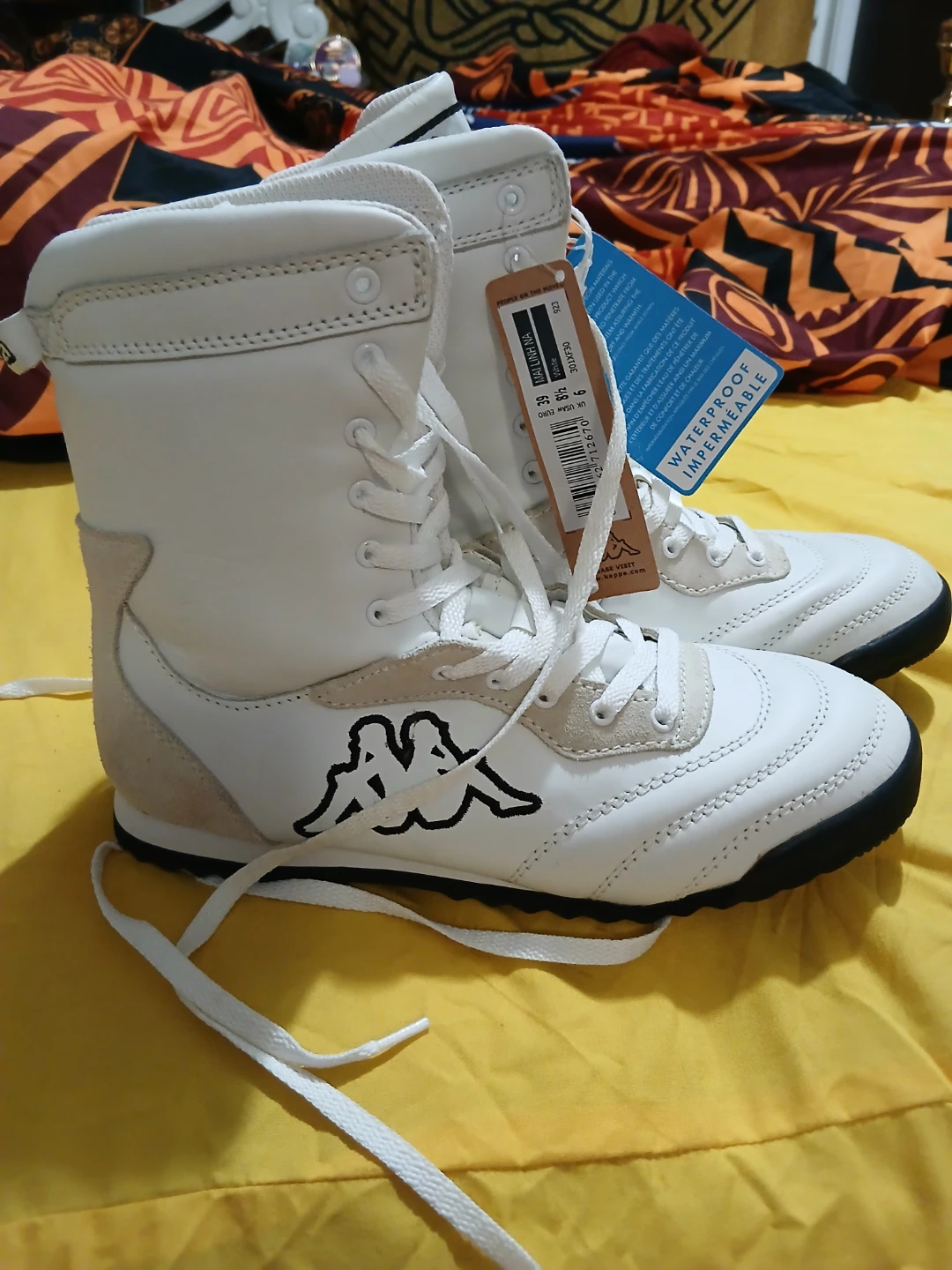 Kappa White Boots Size 9 usa