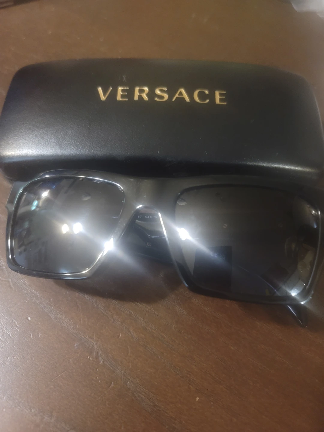 Versace Sunglasses with Gold Medusa Detail