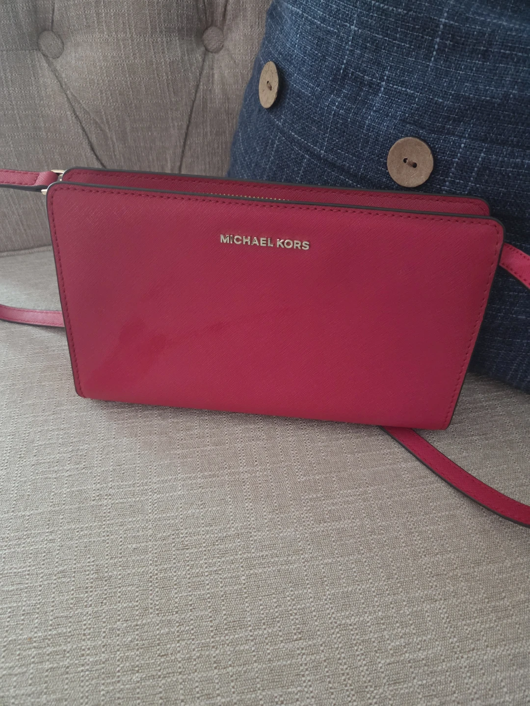 Michael Kors Red Wallet Clutch