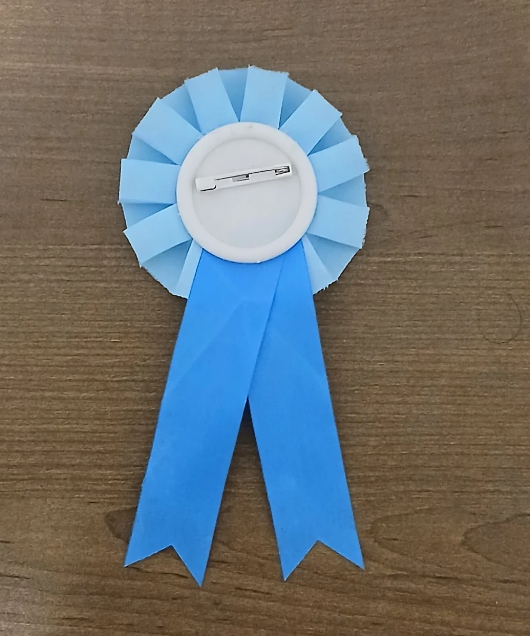 Blue "Dad To Be" Baby Shower Rosette Badge - photo 2