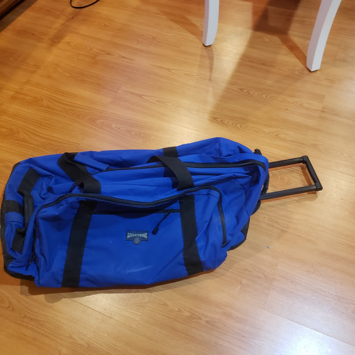 Blue Rolling Duffle Bag