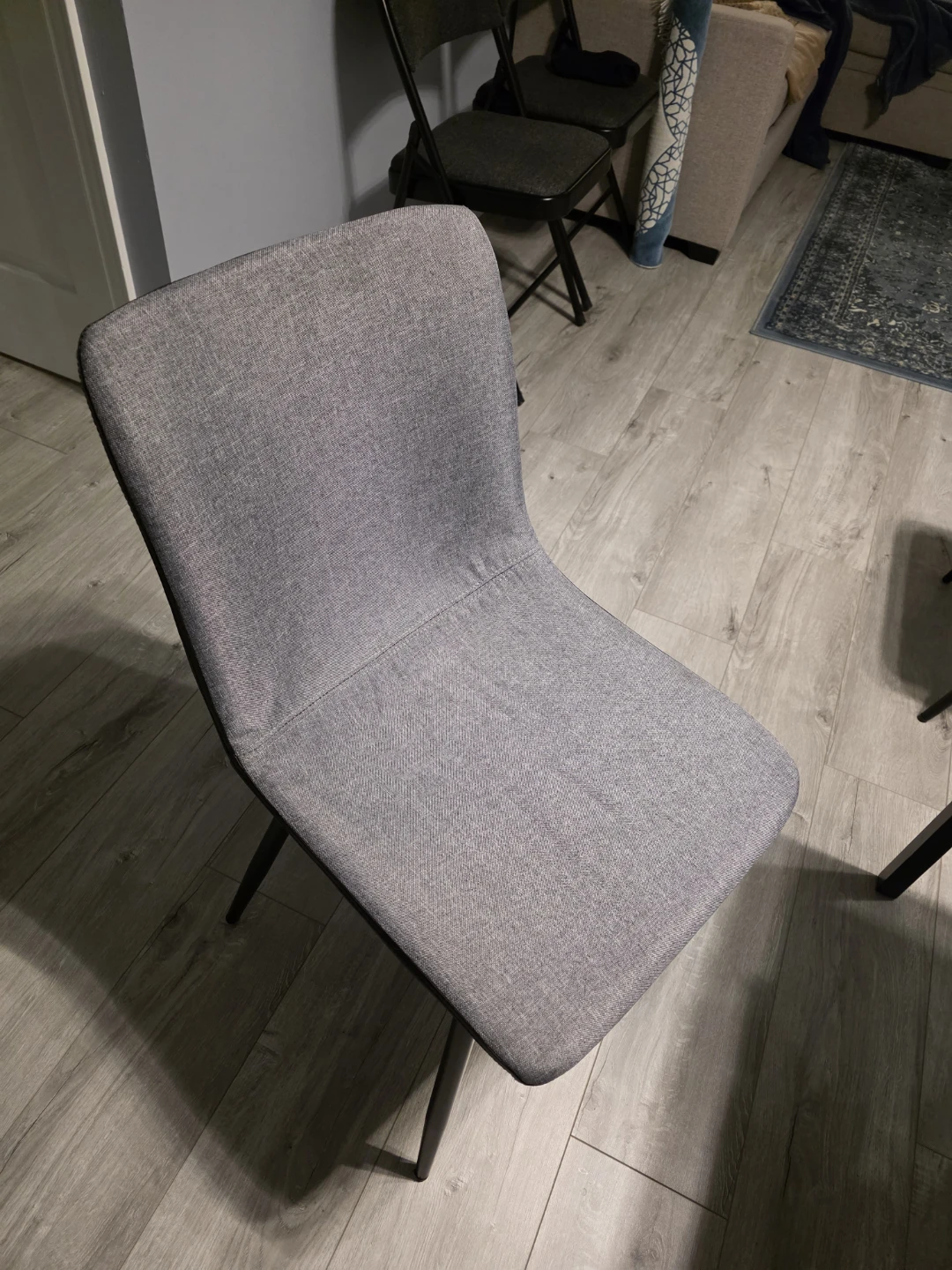 Grey Upholstered Dining chairs (Set of 4)