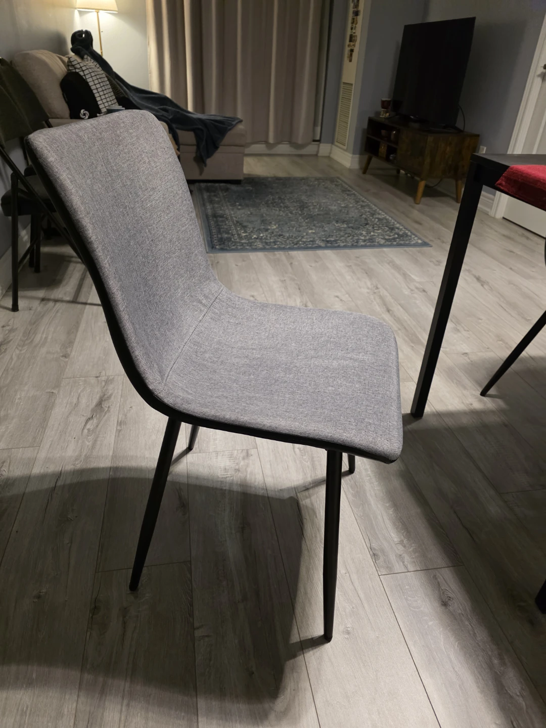 Grey Upholstered Dining chairs (Set of 4) - photo 2