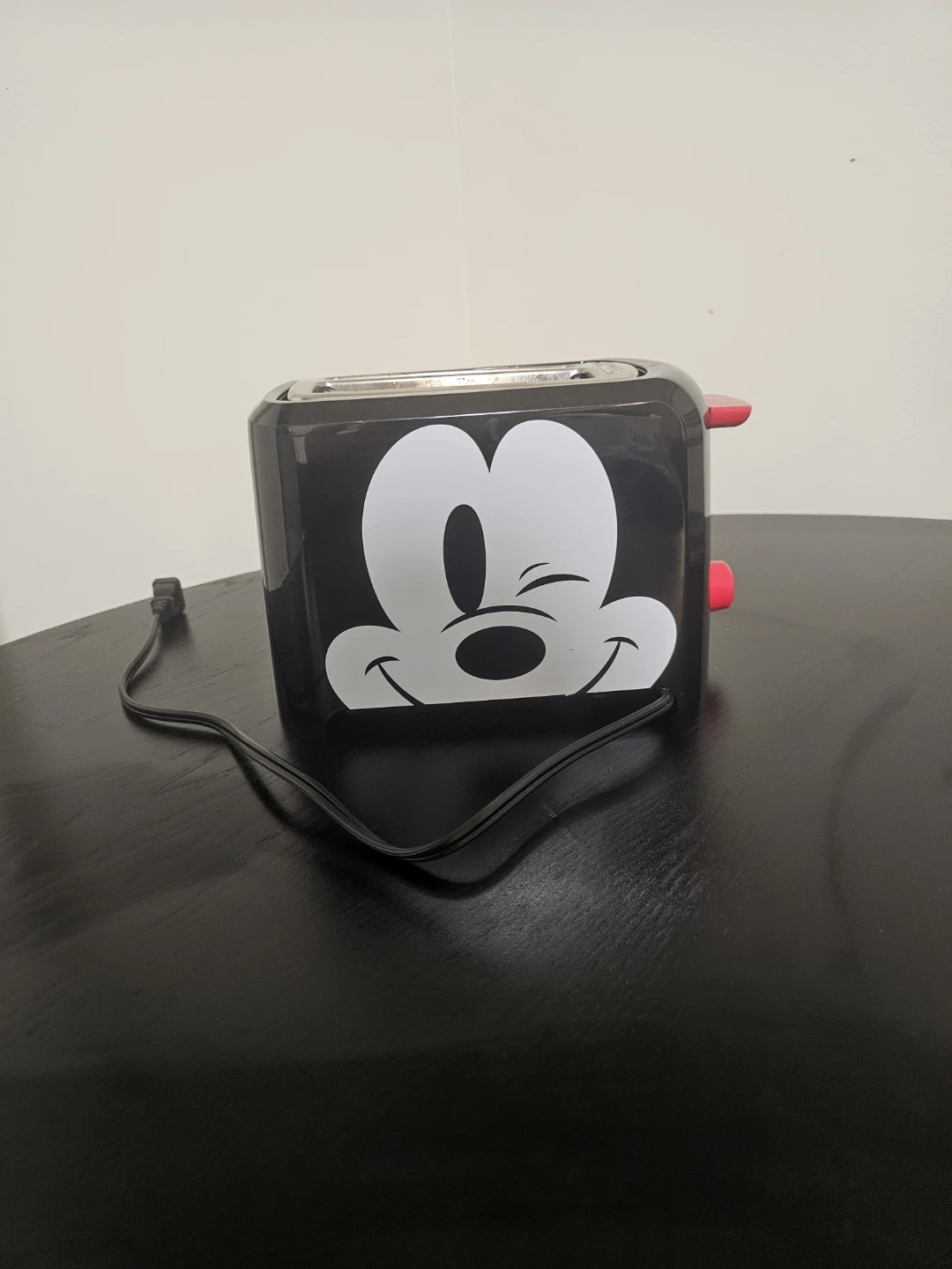 Black Mickey Mouse 2-Slice Toaster