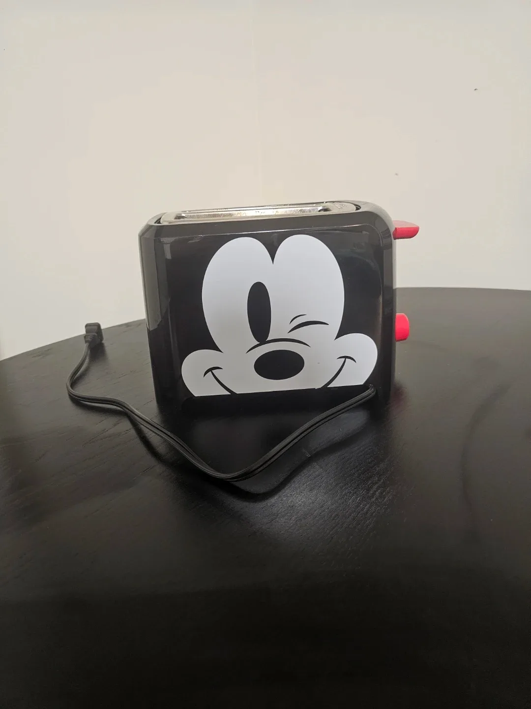 Black Mickey Mouse 2-Slice Toaster