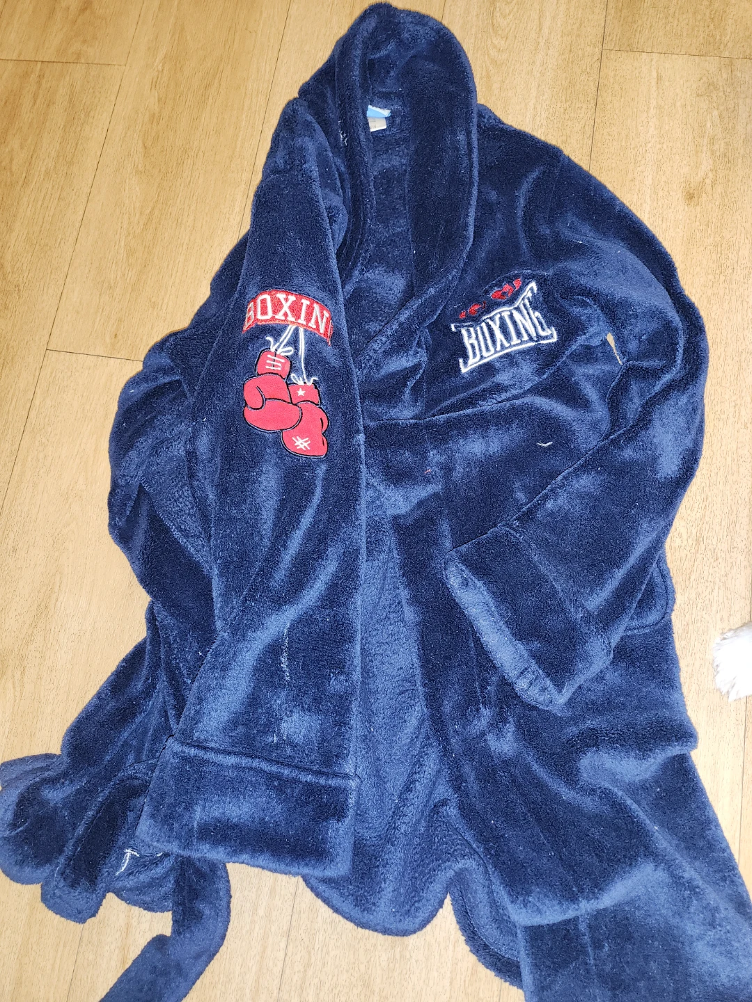 Kids' Navy Blue Boxing Robe