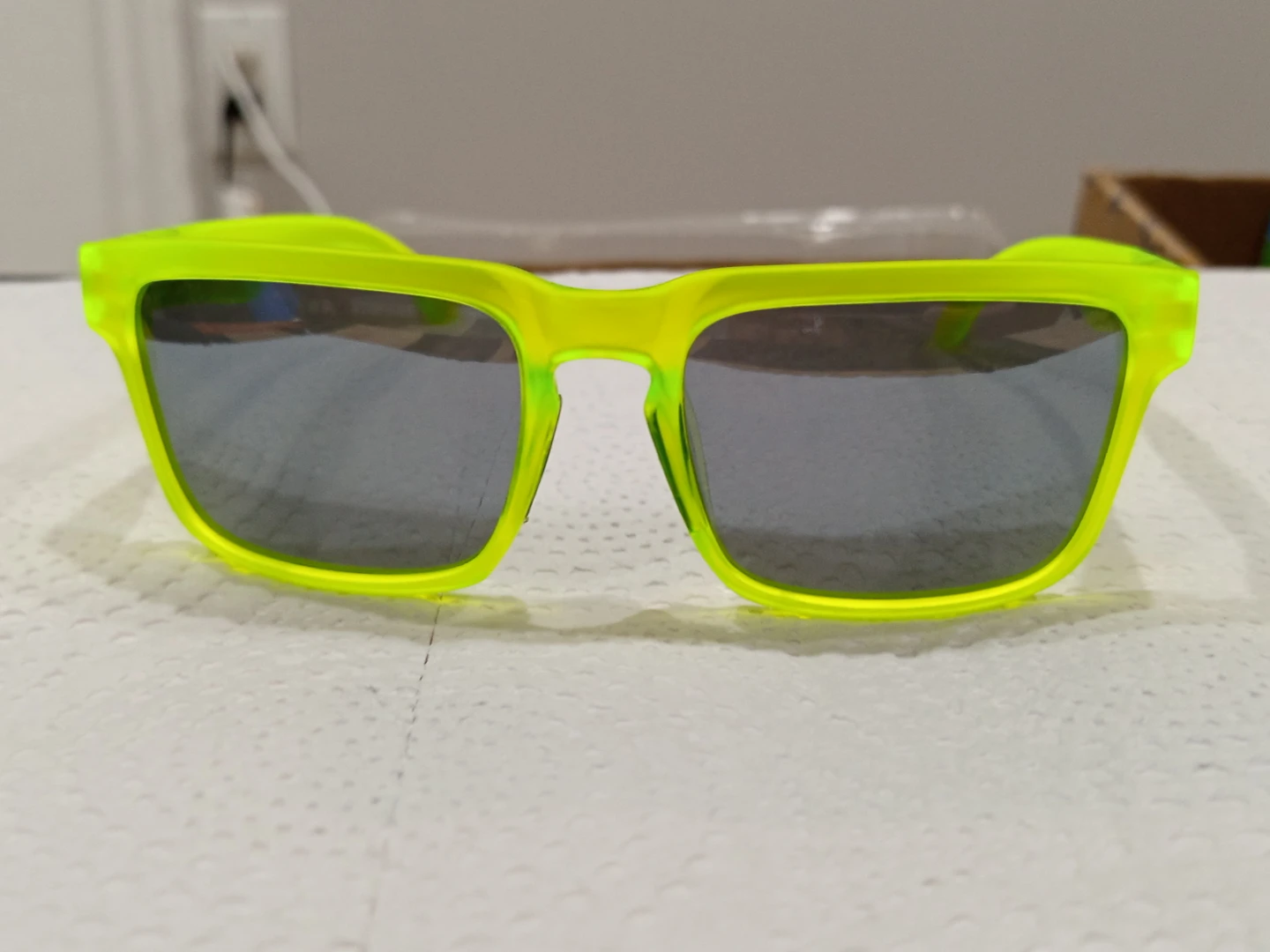 Brand New Kdeam Square Neon Green Sunglasses