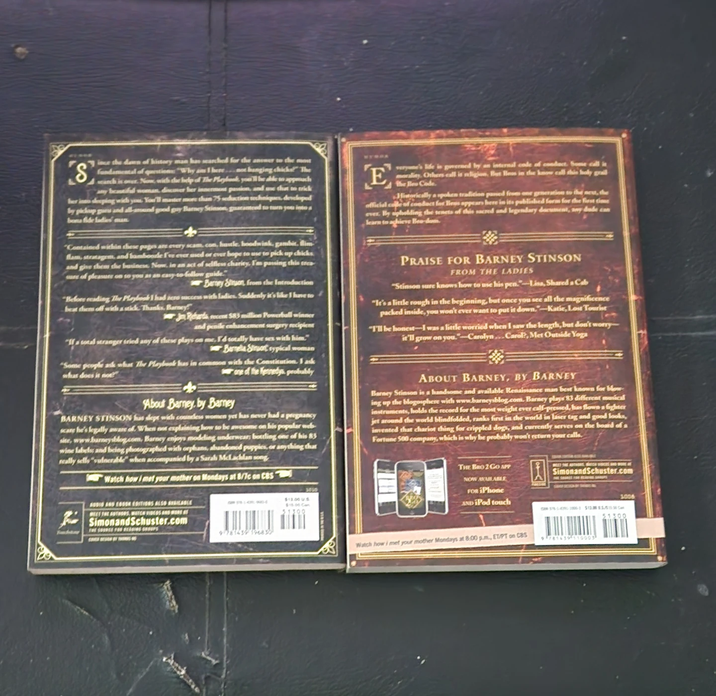 Barney Stinson Book Bundle (The Bro Code + Playbook) - photo 2