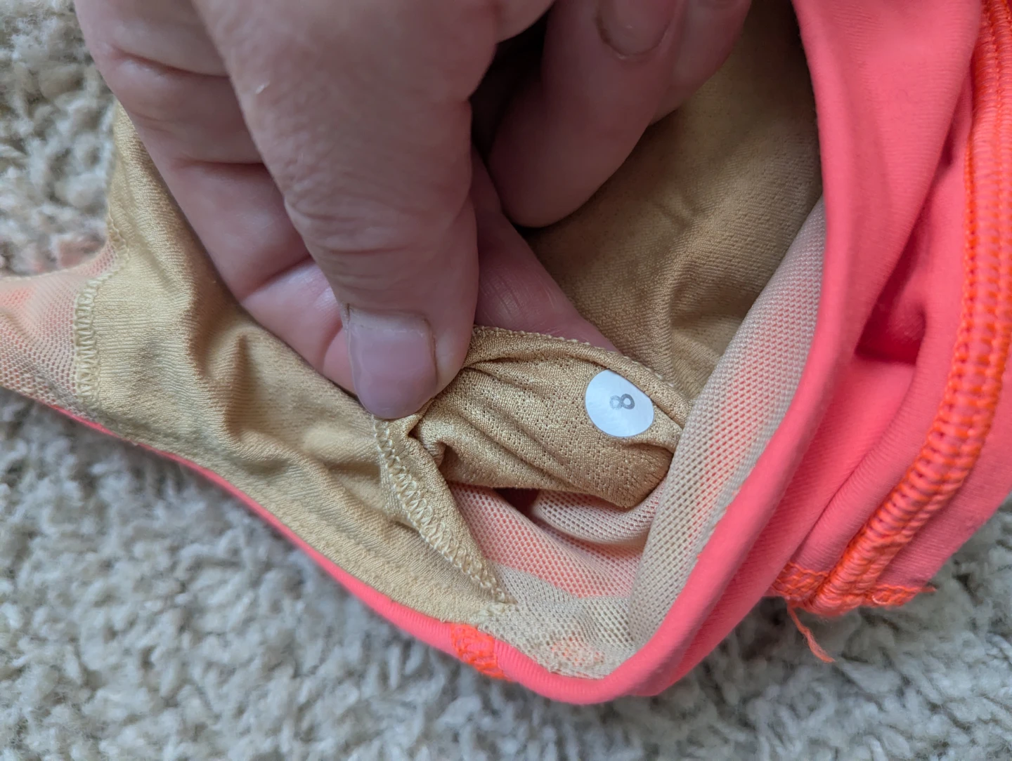 Lululemon Sports Bra Coral Size 8 - photo 3