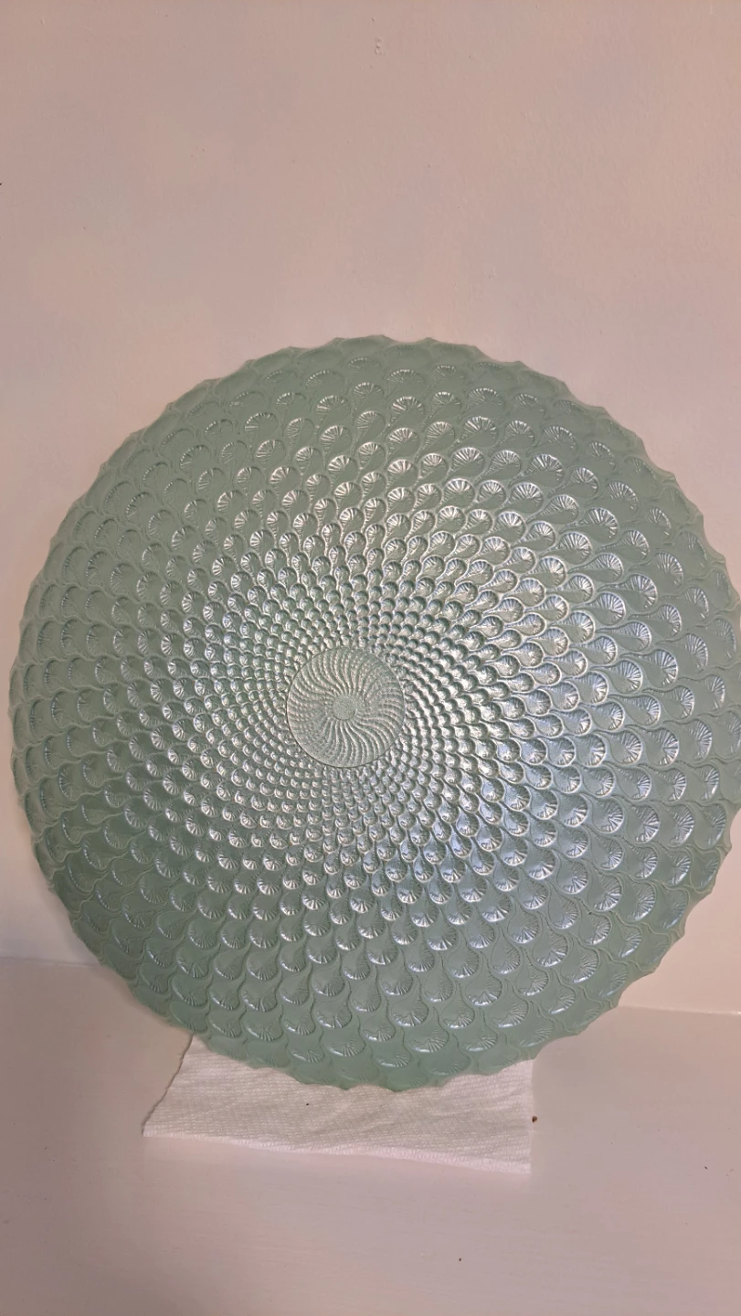 Decorative Glass Serving Platter - 32cm Diameter - photo 3