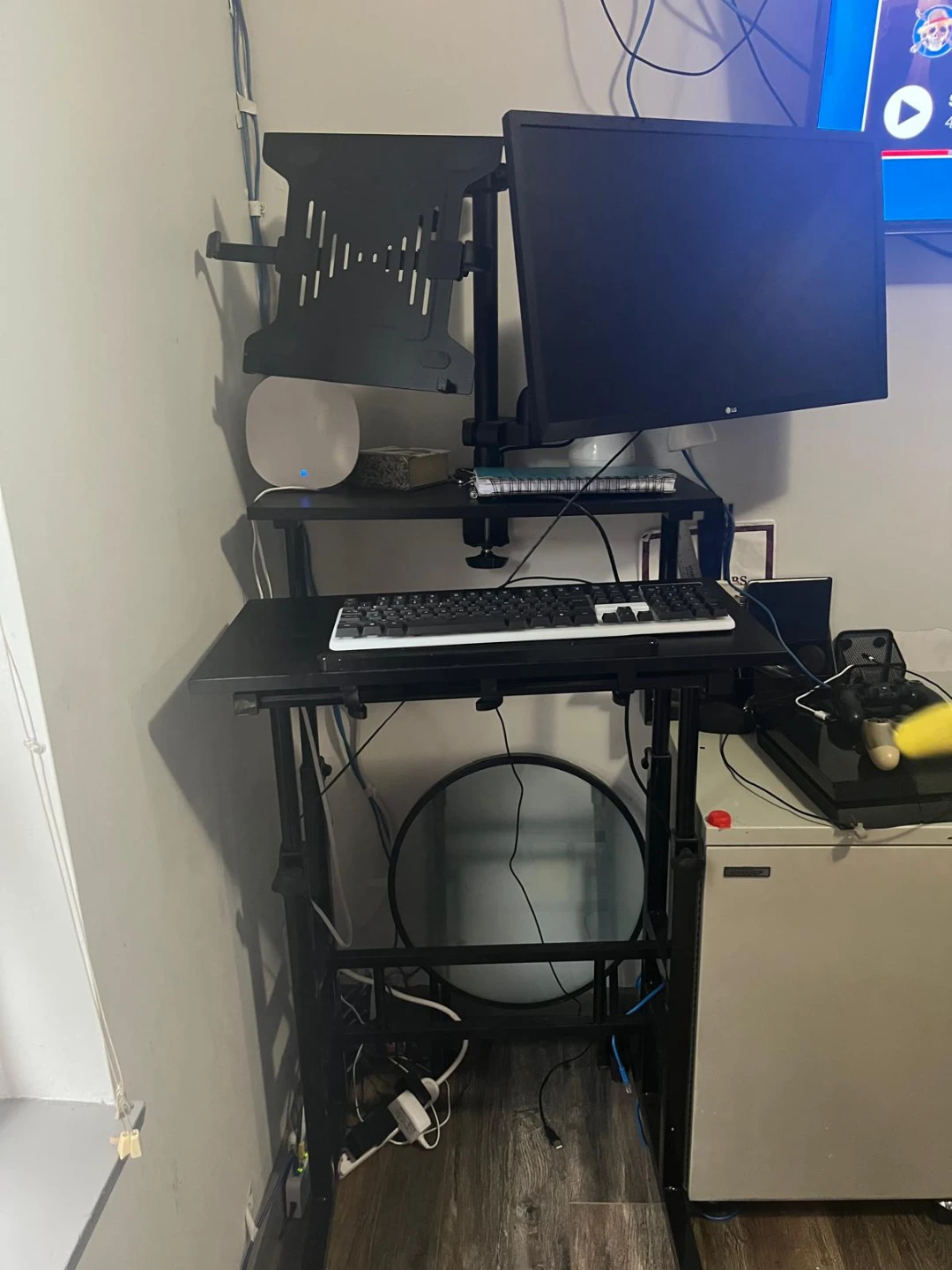 Adjustable Standing Desk Converter with Monitor Mount - photo 3
