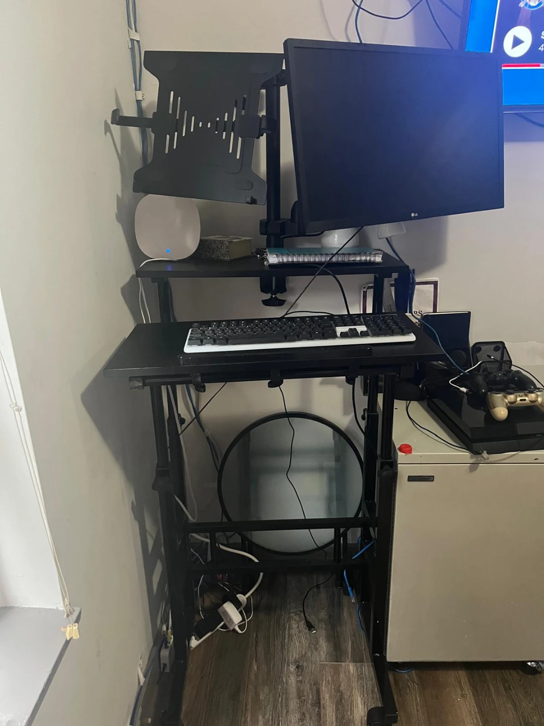 Adjustable Standing Desk Converter with Monitor Mount - photo 4