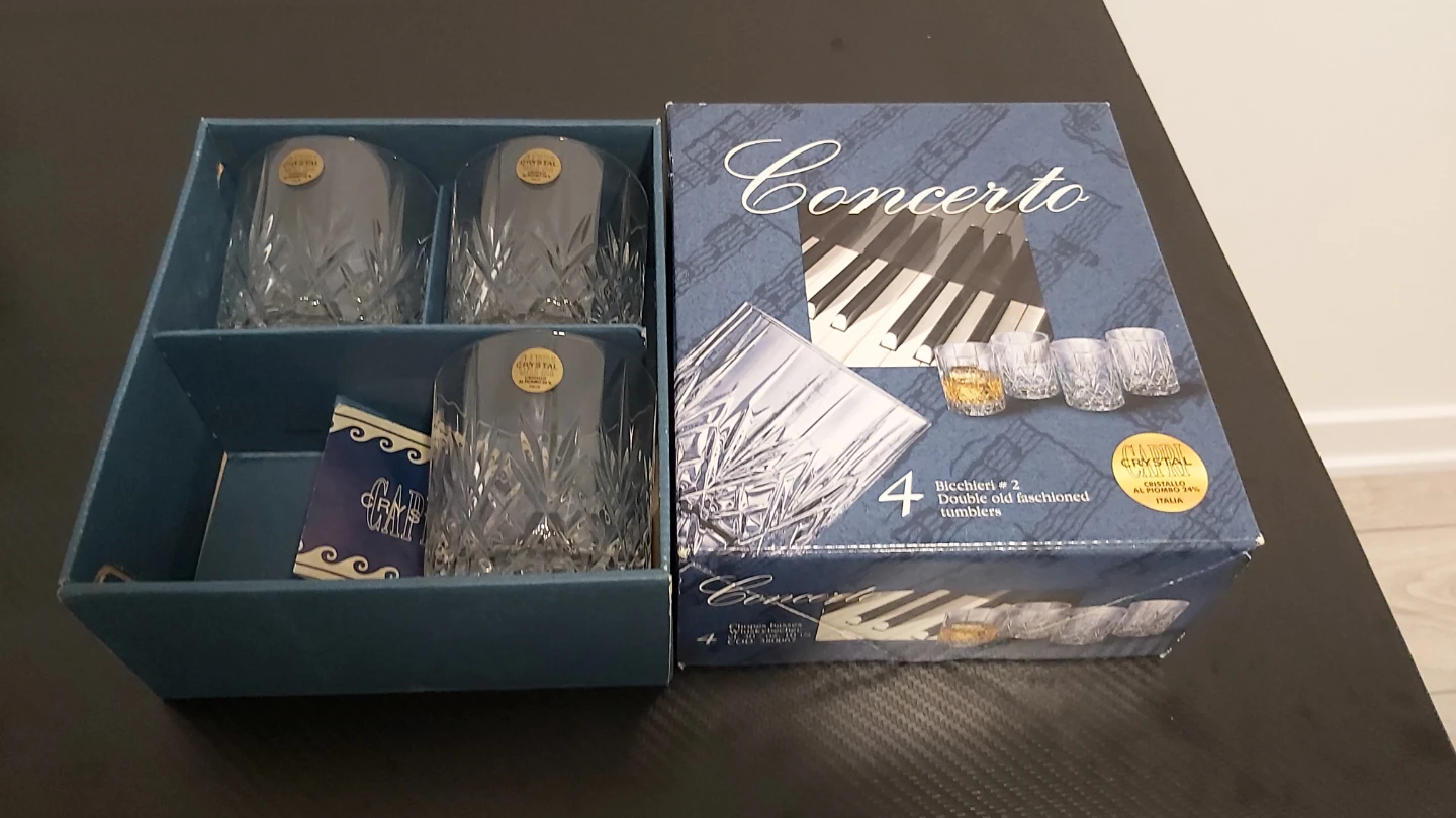 Vintage Capri Crystal Italy "Concerto" Glasses - Set - photo 2